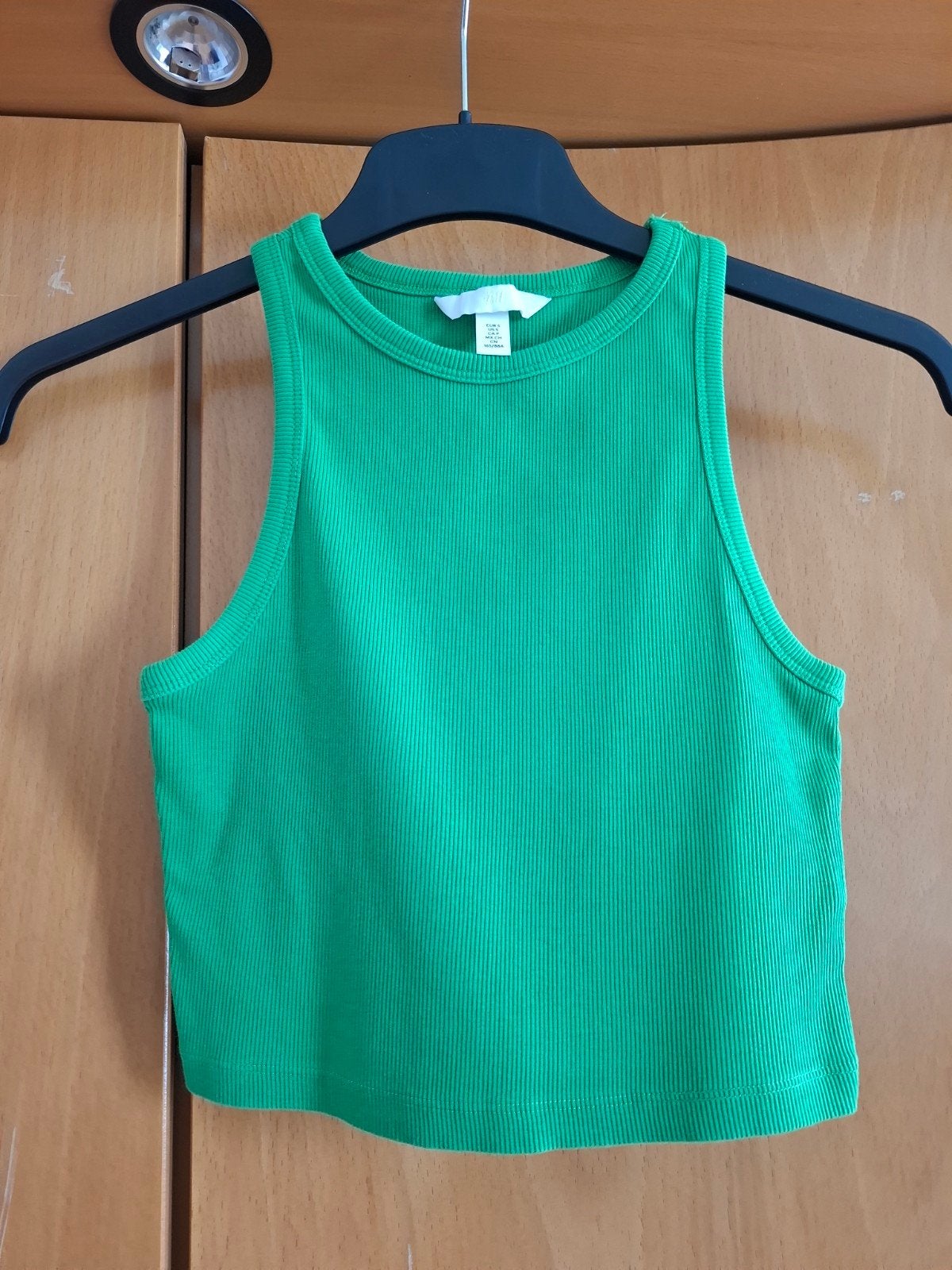 Crop top, H&M, Ophalen of Verzenden, Gedragen, Groen
