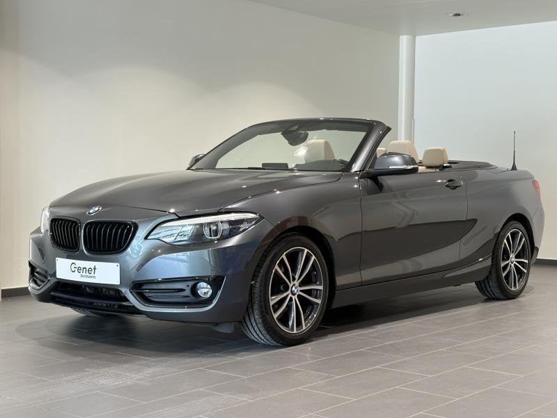 BMW 2-Serie Sport Line, Autos, BMW, 100 kW, Argent ou Gris, Cabriolet, Boîte manuelle