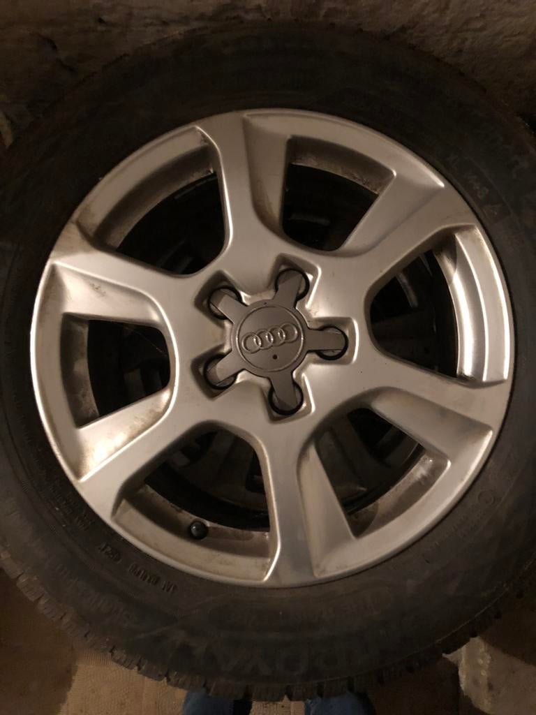 Winterbanden met orginele velg passen op audi a4, Auto-onderdelen, Banden en Velgen, Ophalen, Personenwagen, Winterbanden, Banden en Velgen