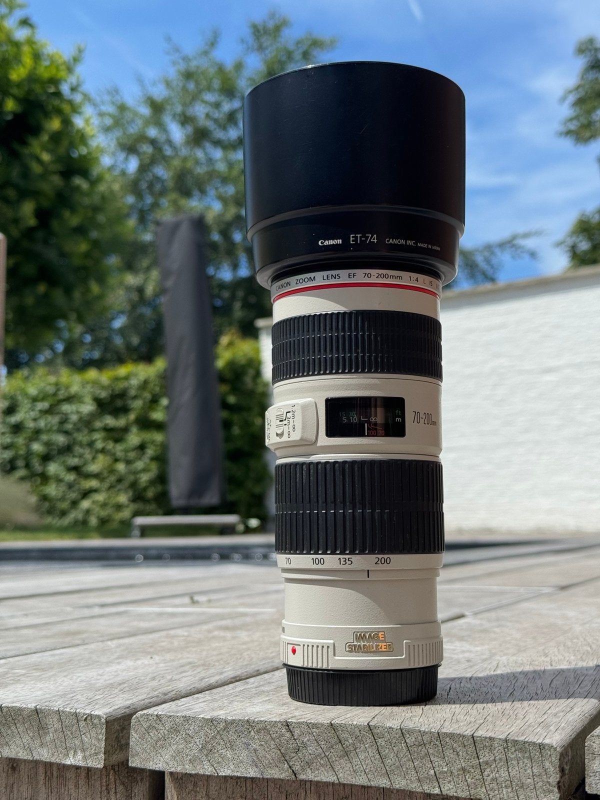 Canon 70-200 F4 IS USM L, Beschermhoes/tas, Canon, Ophalen of Verzenden, Zo goed als nieuw