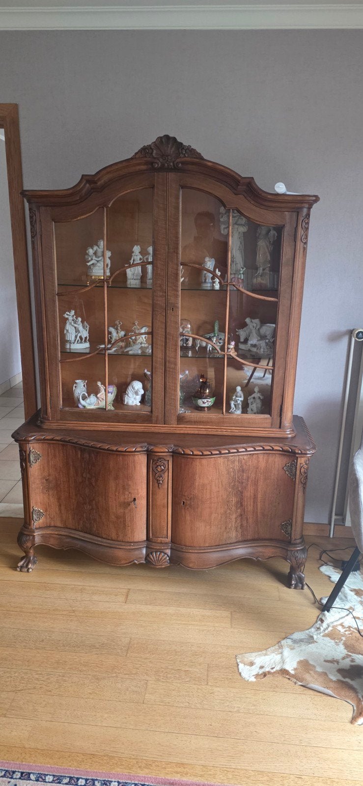 ​Klassieke houten eetkamerset – Complete set, Antiek en Kunst, Antiek | Meubels | Kasten, Ophalen