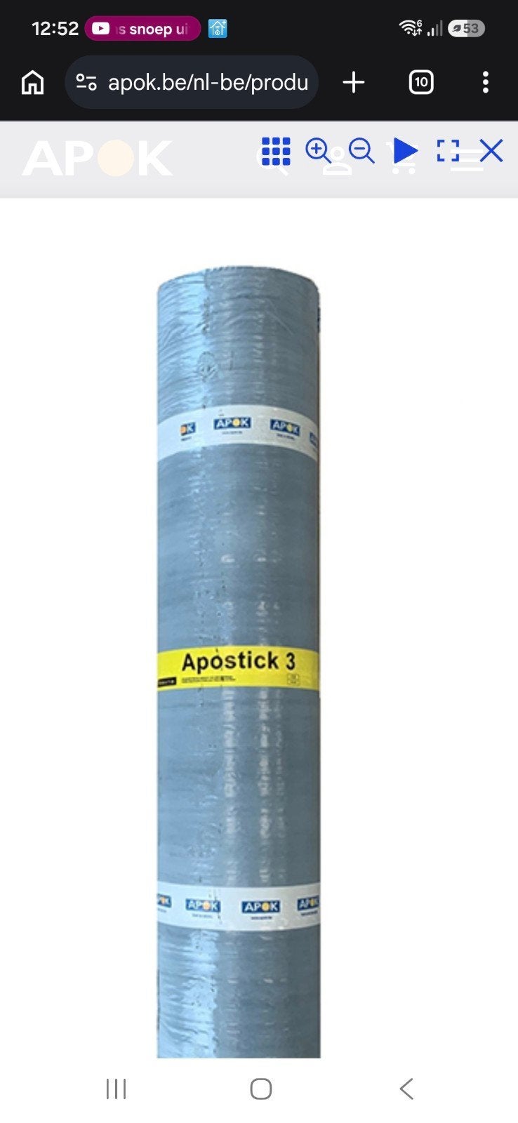 roofing apostick, Ophalen