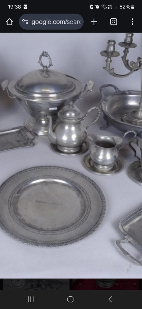 Je rachète vos objets en ETAIN, Enlèvement