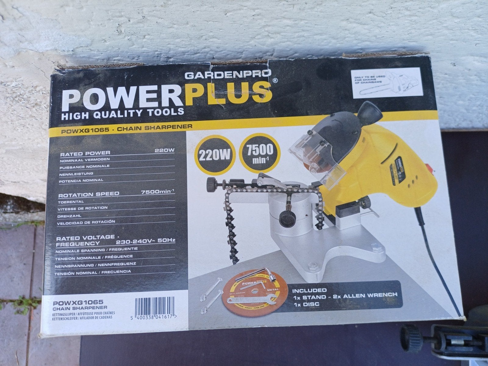 Affûteuse pour chaînes de Powerplus, Doe-het-zelf en Bouw, Gereedschap | Overige machines, Ophalen