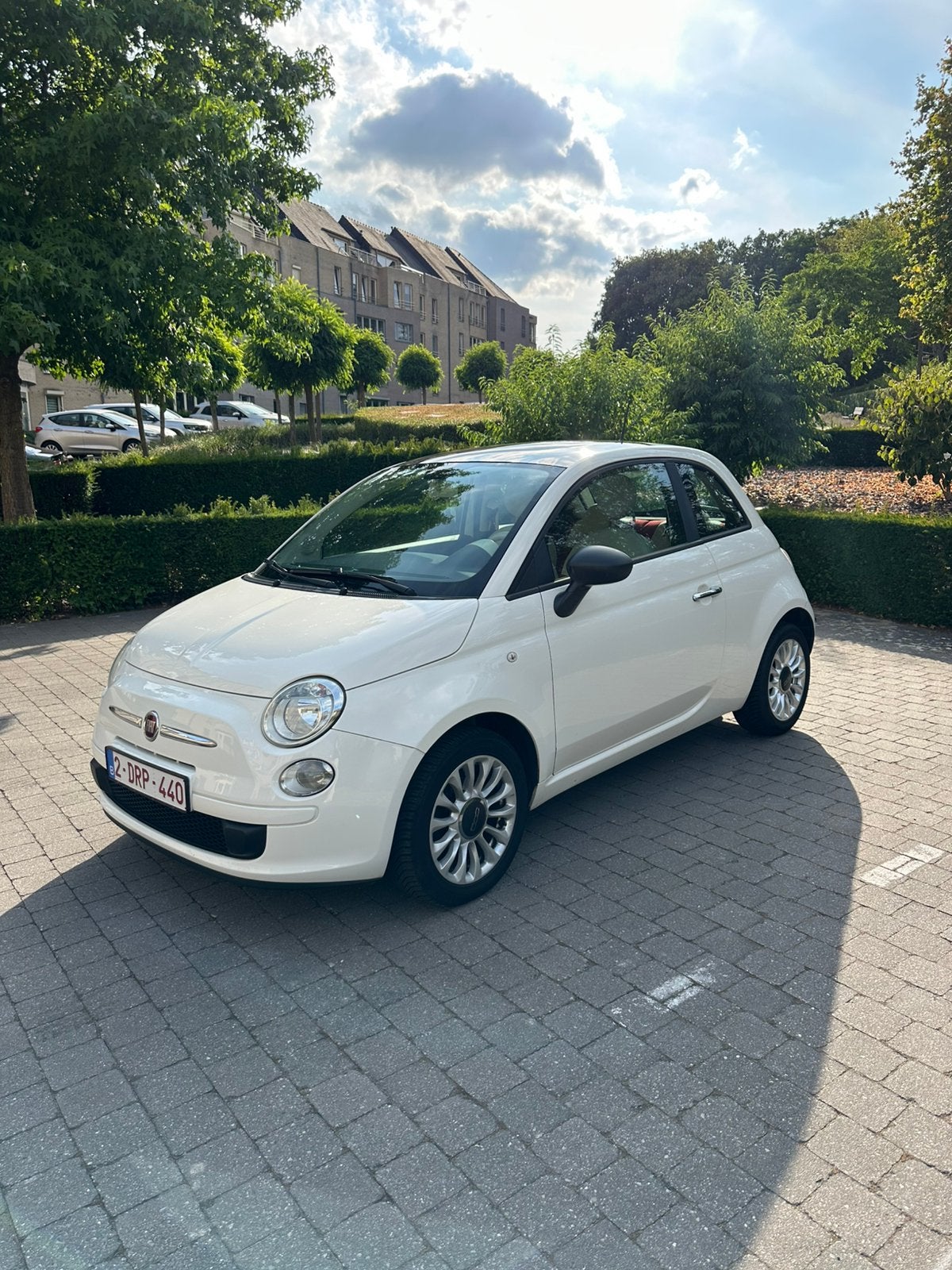 Fiat 500, Auto's, Voorwielaandrijving, 4 zetels, Stof, Wit