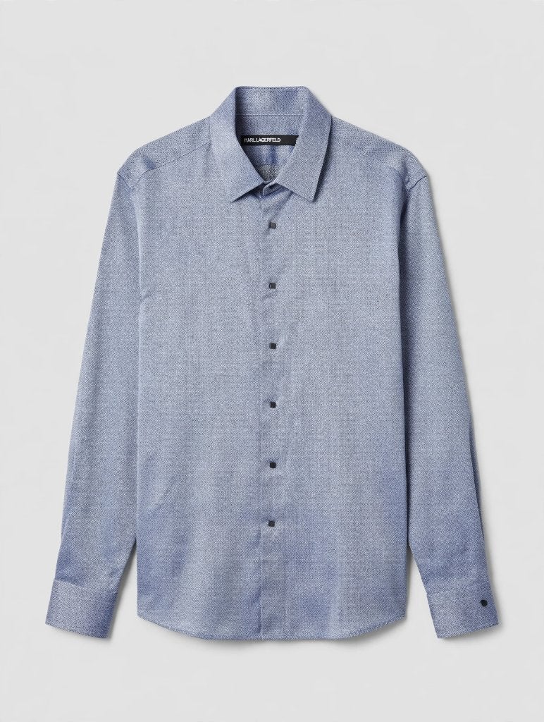 Karl Lagerfeld - premium herenhemd in maat 42 (nieuw), Kleding | Heren, Lagerfeld, Blauw, Nieuw, Ophalen of Verzenden