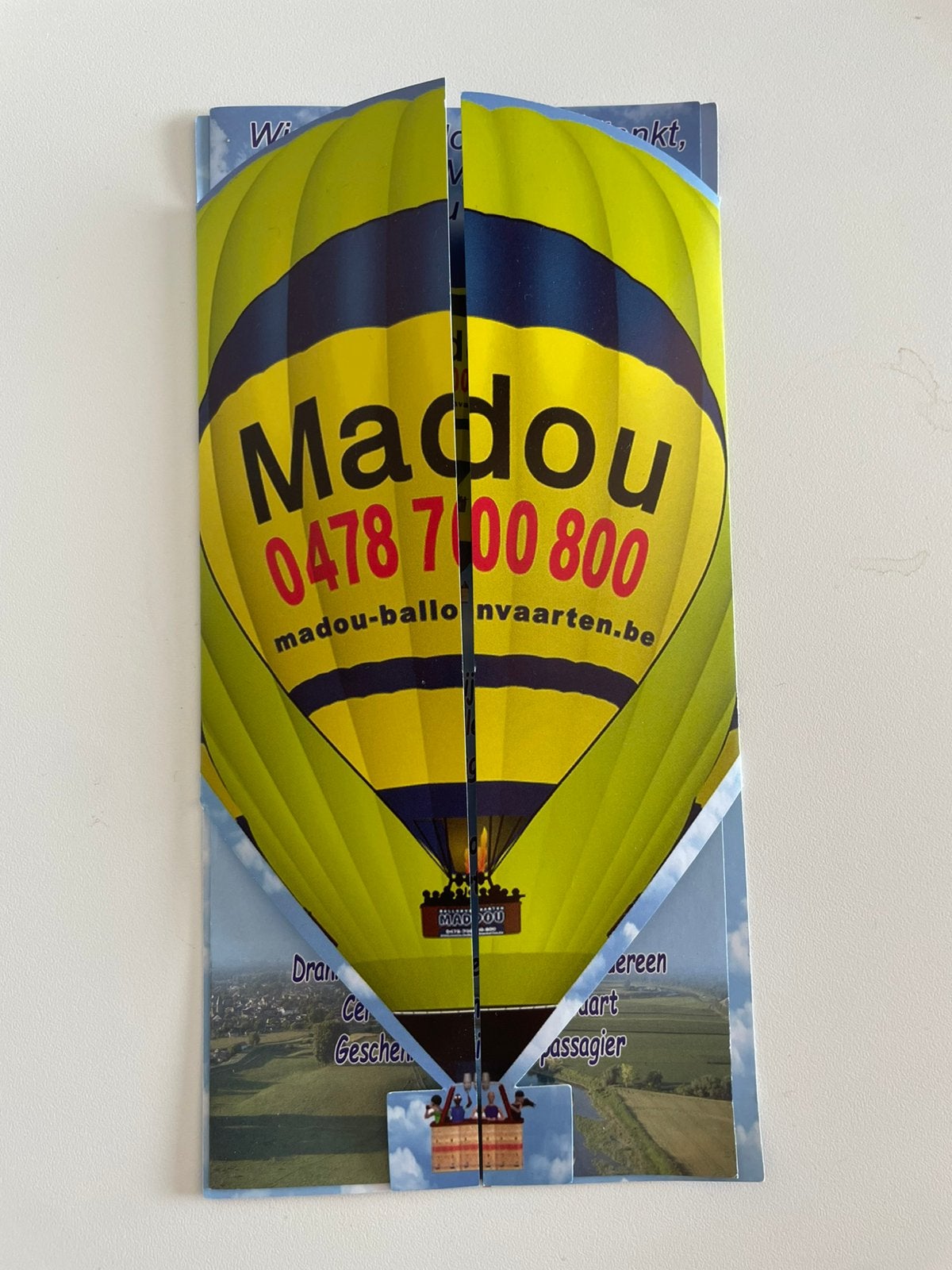 Ballonvlucht Madou waardebon