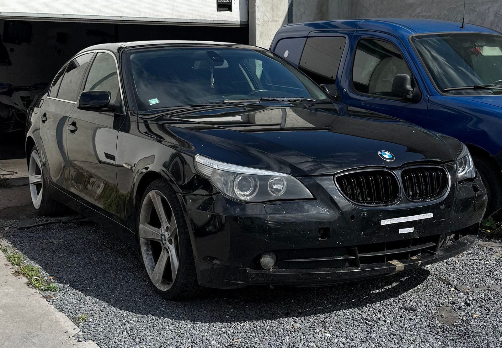 Bmw 525d 2005, Autos, BMW, Cuir, Electronic Stability Program (ESP), Noir, 6 cylindres