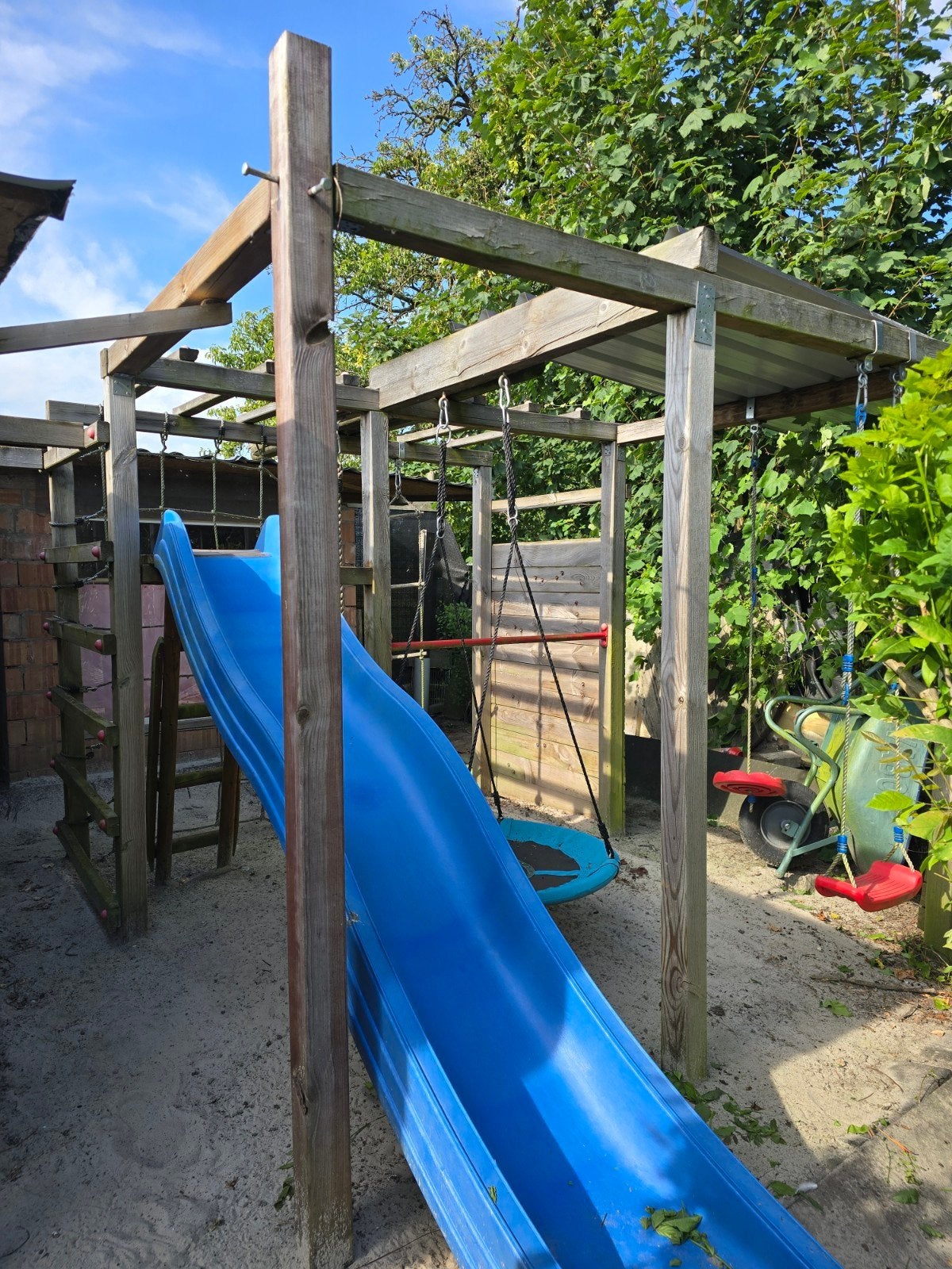 Speeltuig, Kinderen en Baby's, Speelgoed | Buiten | Speeltoestellen, Glijbaan, Klimnet, Klimtouw, Klimwand, Schommel, Ophalen