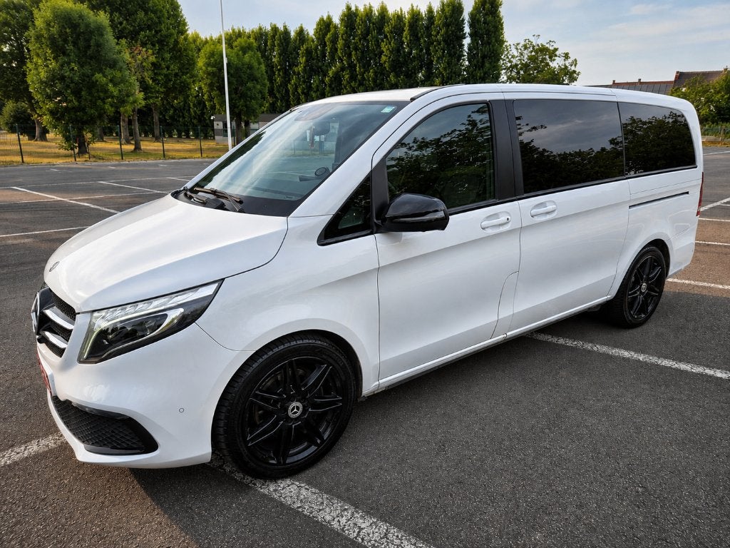 Mercedes V300d Avantgarde L2 Lichte Vracht – BTW aftrekbaar, Auto's, Automaat, 4 cilinders, Wit, Leder