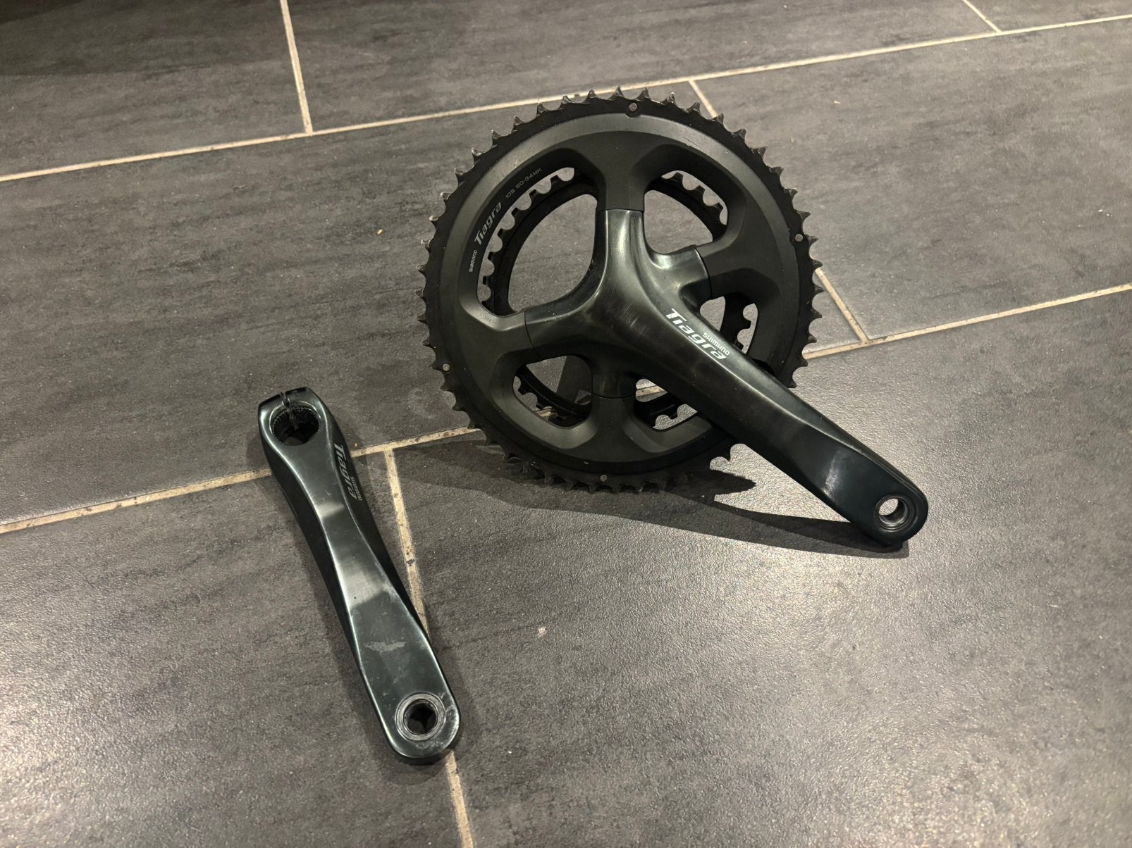 Tiagra crankstel met 10 versnellingen, Fietsen en Brommers, Crankstel of Pedalen, Gebruikt, Ophalen of Verzenden, Aluminium