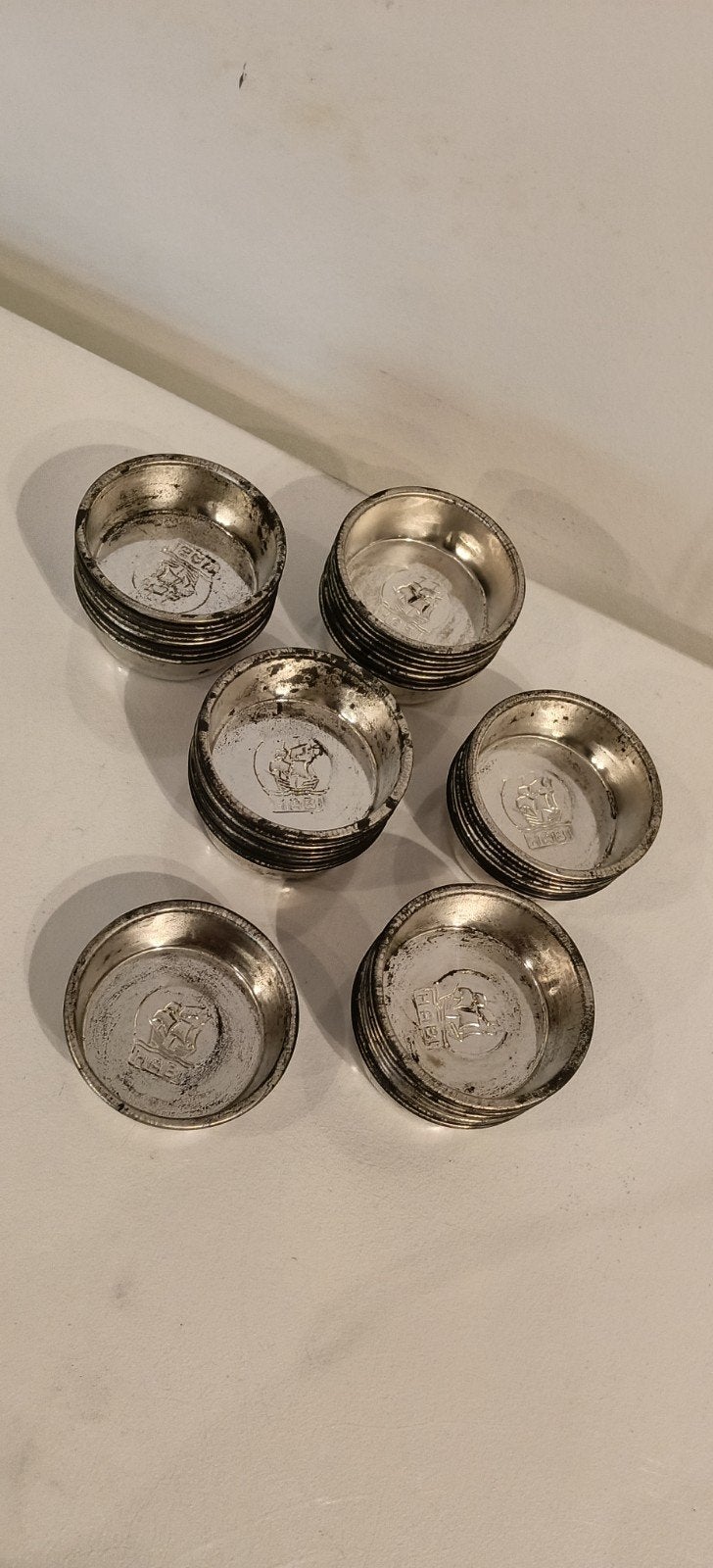 50 asbakjes, souvenir, schaaltjes HABI schip, scheepvaart, Verzamelen, Ophalen of Verzenden, Gebruikt, Gebruiksvoorwerp