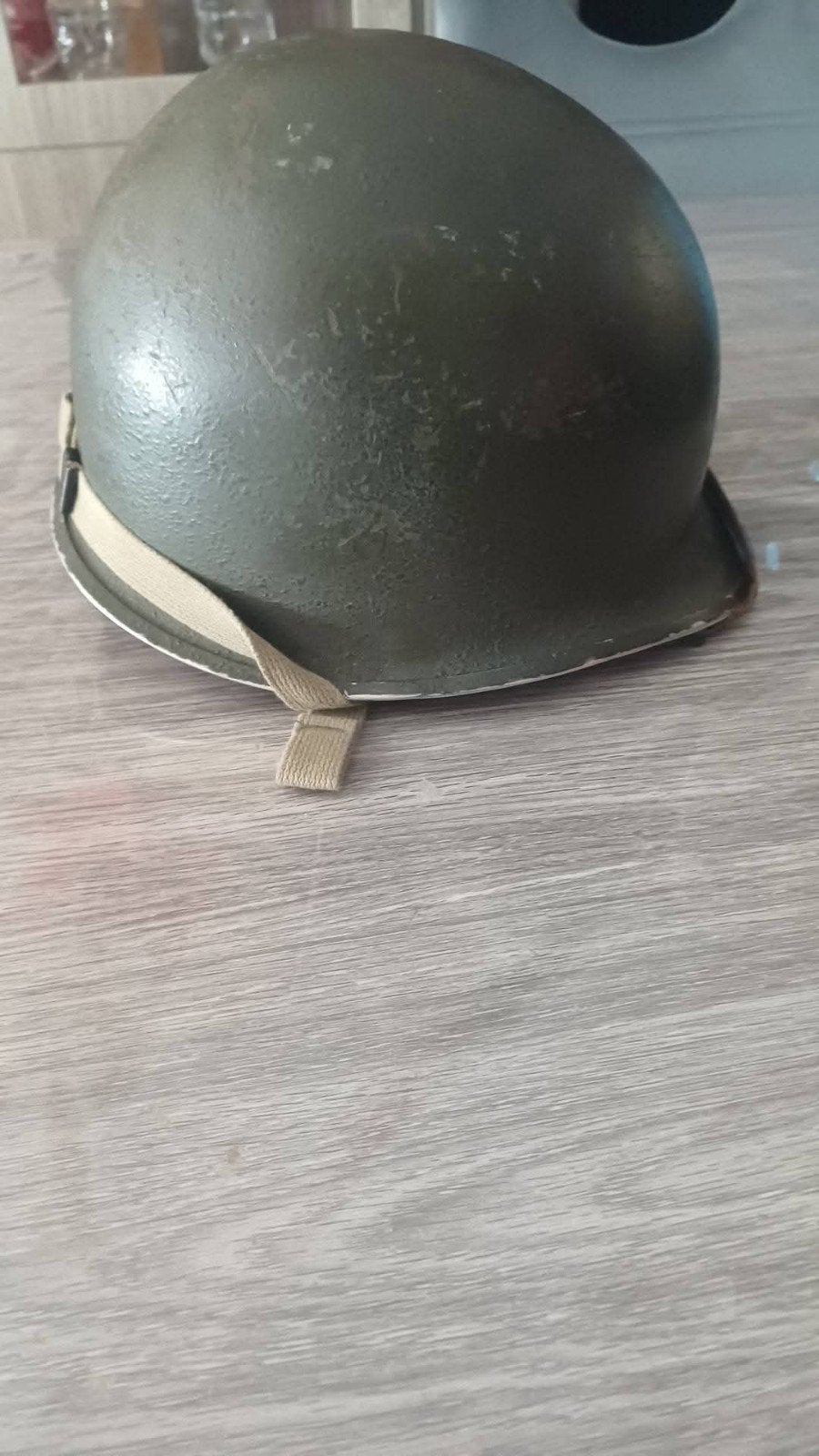 casque M1 américain original ww2, Collections, Enlèvement ou Envoi, Armée de terre, Casque ou Béret