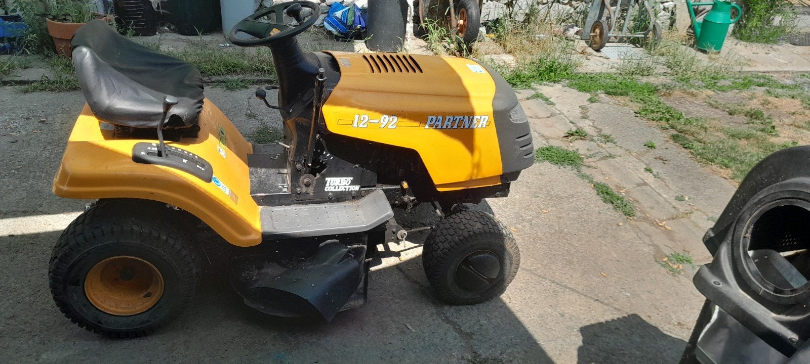 Partner 12-92 Gazontractor, Tuin en Terras, Zitmaaiers, Gebruikt, Opvangbak, 90 tot 120 cm