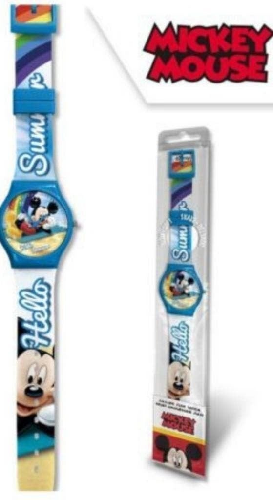 Mickey Mouse Horloge - Analoog - Disney Kinderhorloge, Ophalen of Verzenden, Nieuw, Blauw, Jongen