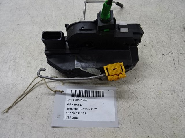 SERRURE DE PORTE ARRIÈRE DROITE Opel Insignia (3023880), Utilisé, Arrière, Opel