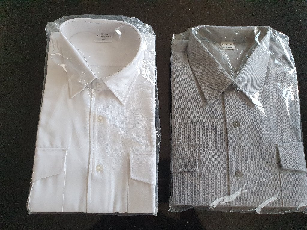 militaire hemden ZM-FN, Kleding | Heren, Overhemden, Ophalen, Nieuw, Wit, Halswijdte 43/44 (XL)