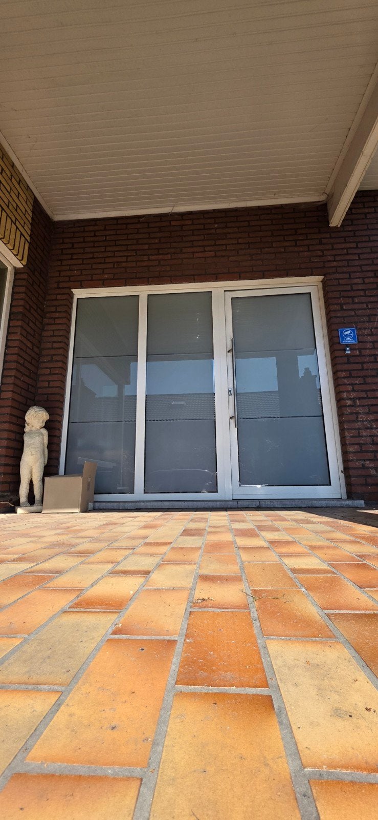 Vast raam met voordeur in wit plastiek, Doe-het-zelf en Bouw, Ophalen
