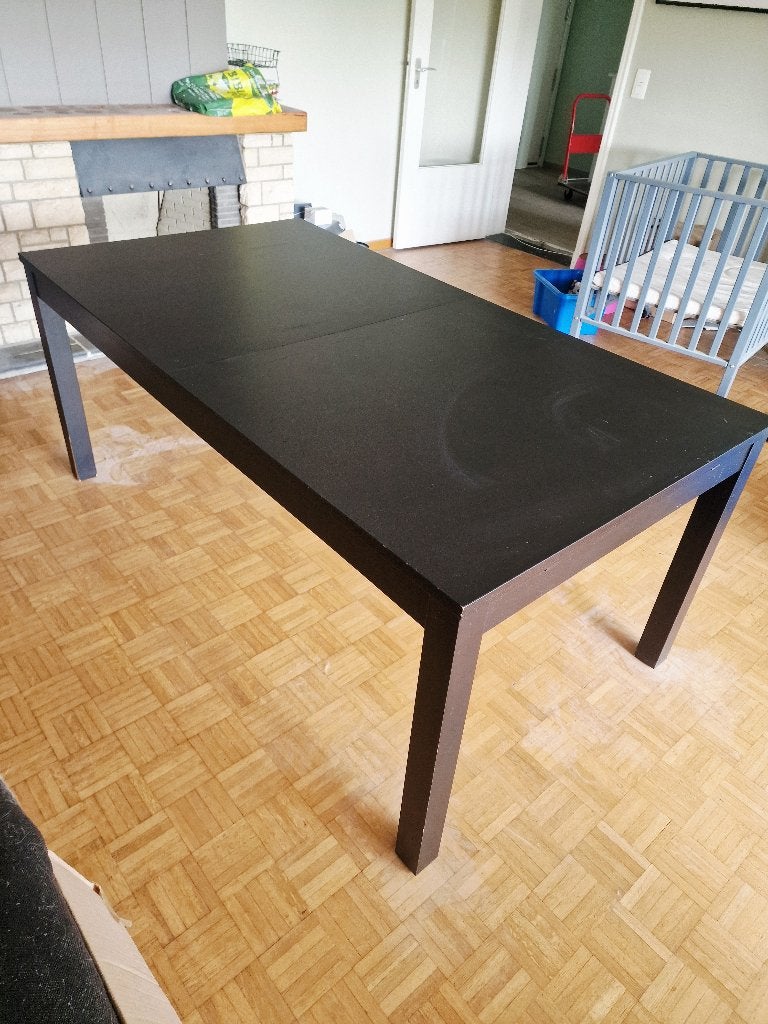 Ikea - Bjursta - Table à manger extensible - 6/12 personnes, Enlèvement, Utilisé, 50 à 100 cm, Rectangulaire