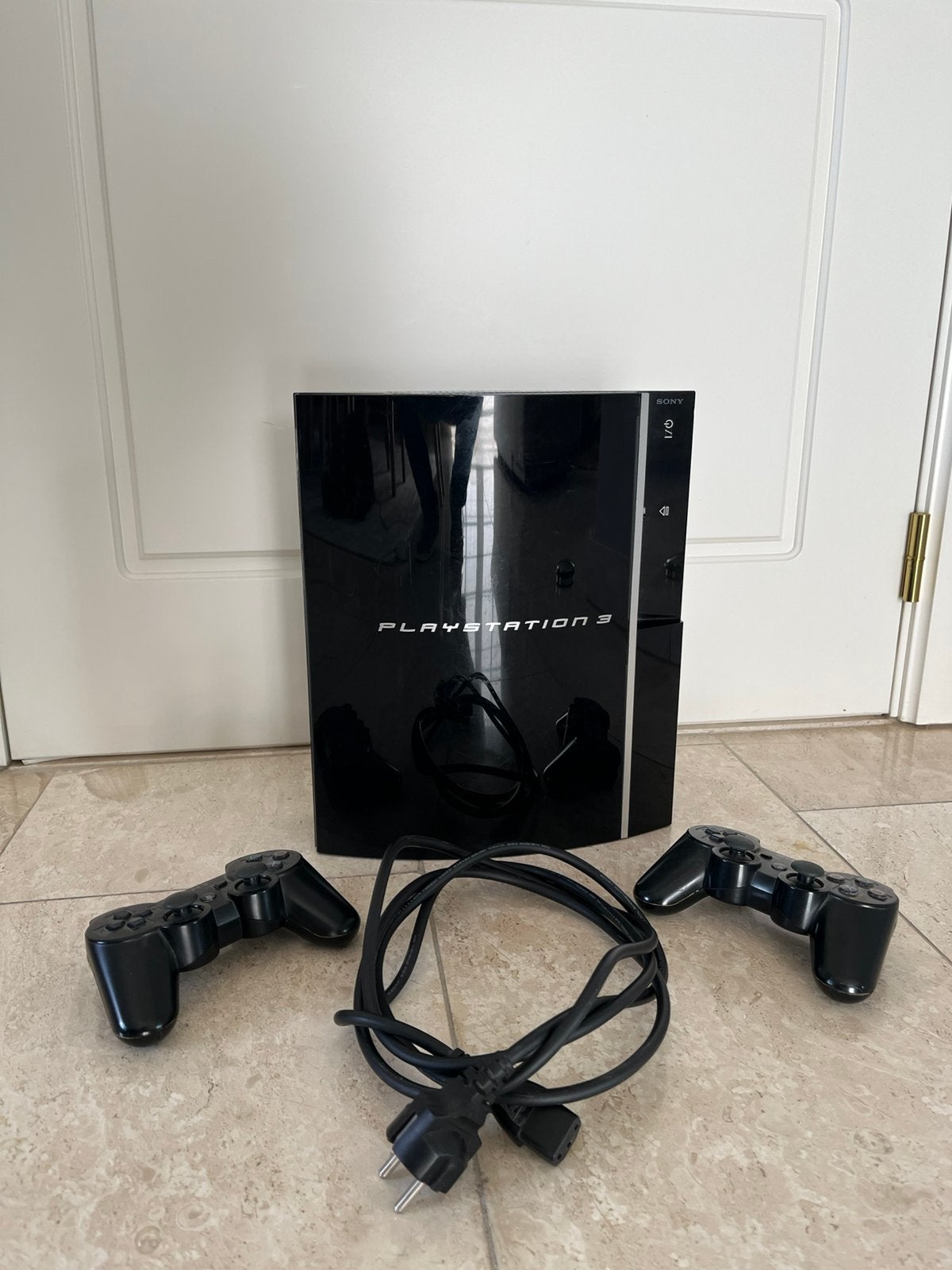 Playstation 3 + 2 controllers, Games en Spelcomputers, Ophalen, Gebruikt, Phat, Met 2 controllers
