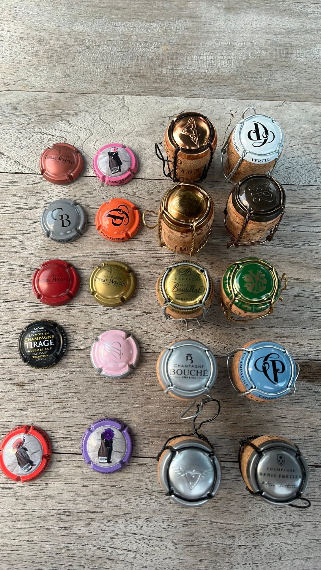20 verschillende champagne capsules, Verzamelen, Merken en Reclamevoorwerpen, Ophalen, Zo goed als nieuw