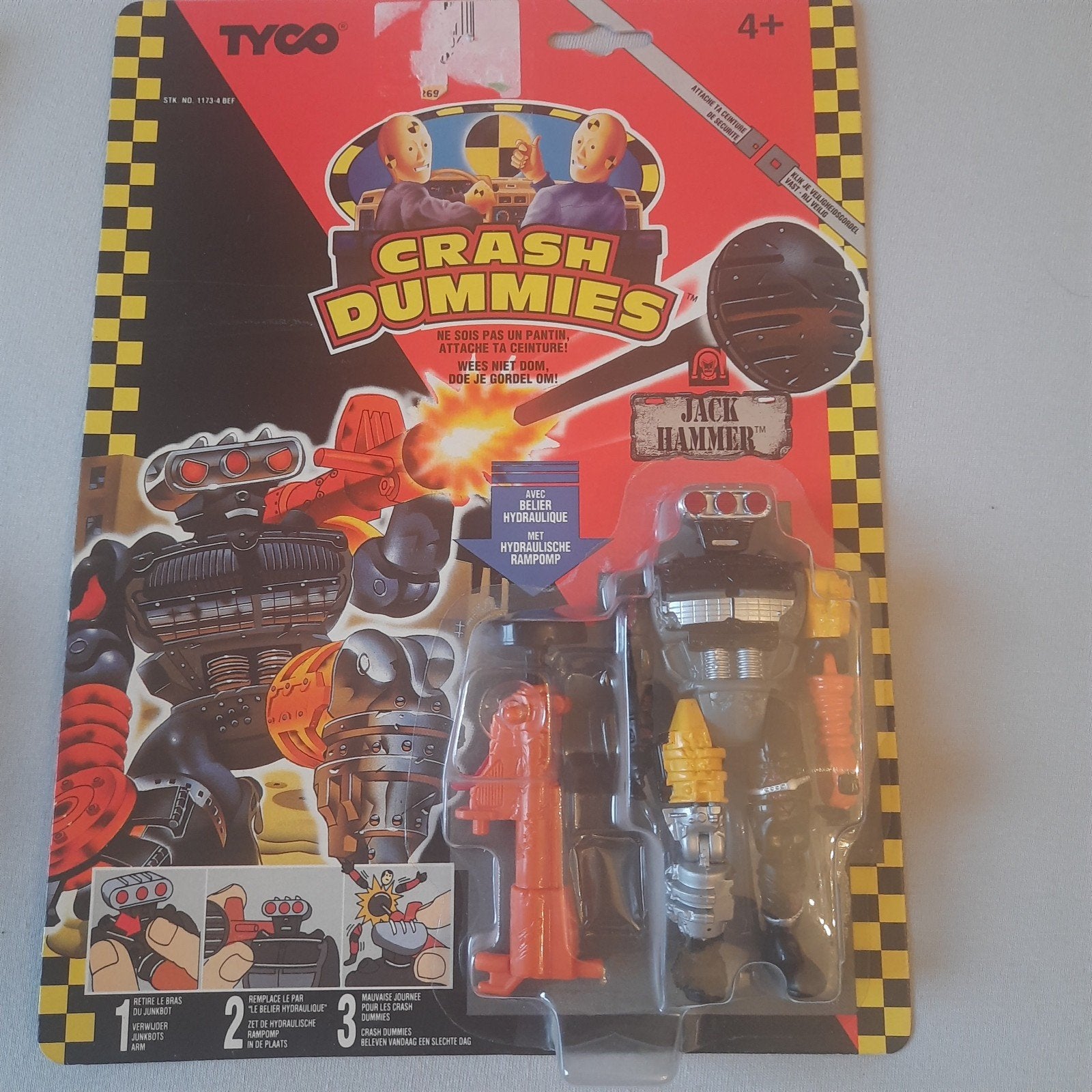 CRASH DUMMIES *VINTAGE*TYCO* JACK HAMMER *NIEUW* MINT *, Ophalen, Nieuw, Tv, Actiefiguur of Pop