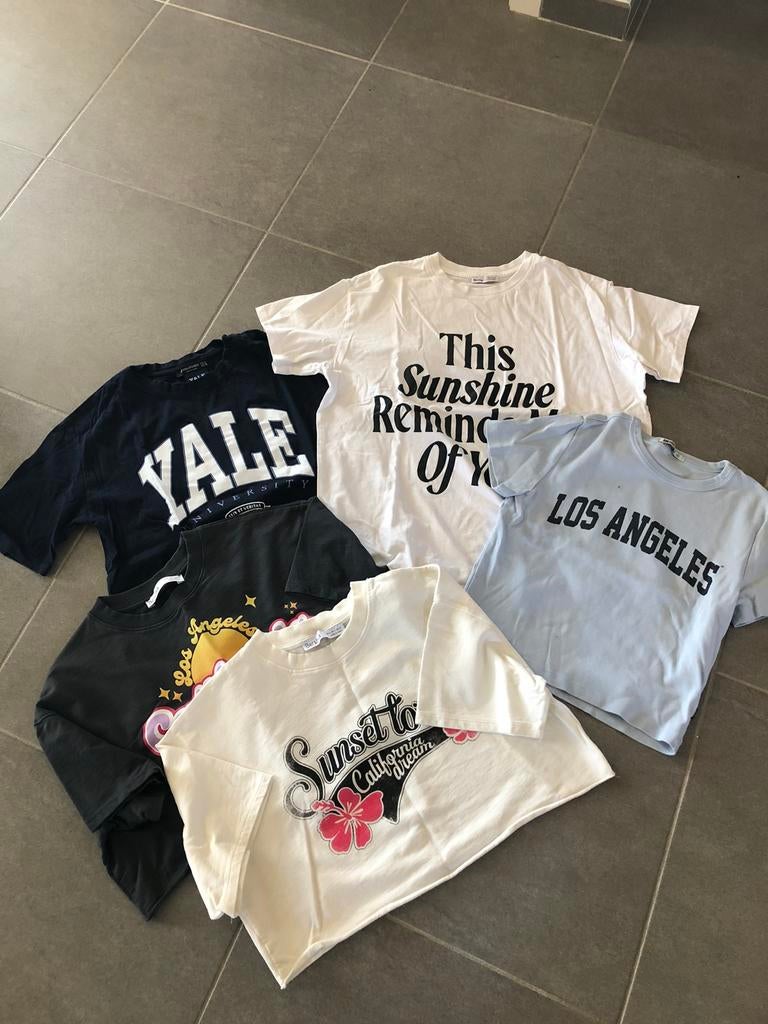 T-shirts, maat S (5 stuks), Kleding | Dames, T-shirts, Ophalen of Verzenden, Zo goed als nieuw, Maat 36 (S)