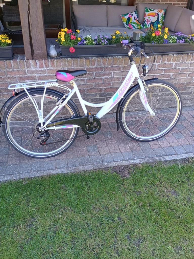 26 inch meisjes fiets prestige, Gebruikt, Velgrem, Versnellingen, Prestige