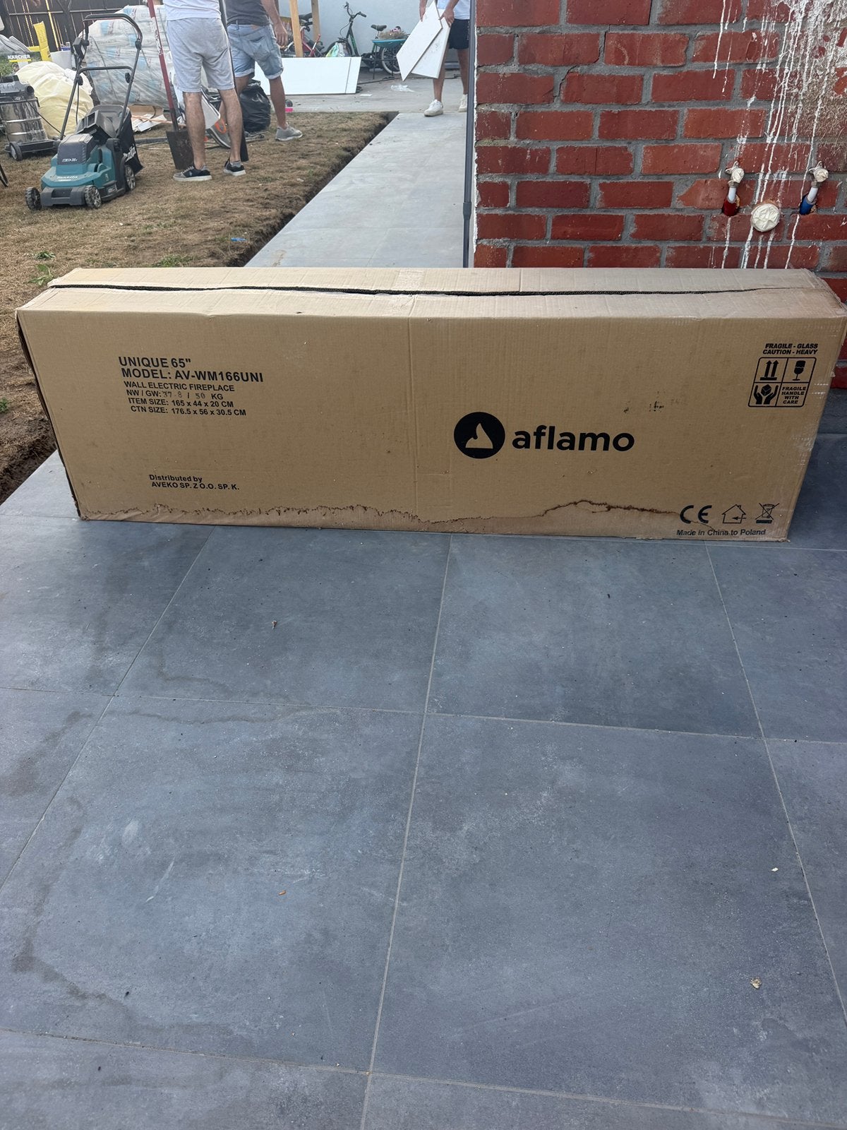 Aflamo Unique 65” Elektrische Sfeerhaard – Nieuw in doos, Maison & Meubles, Cheminées, Comme neuf, Enlèvement