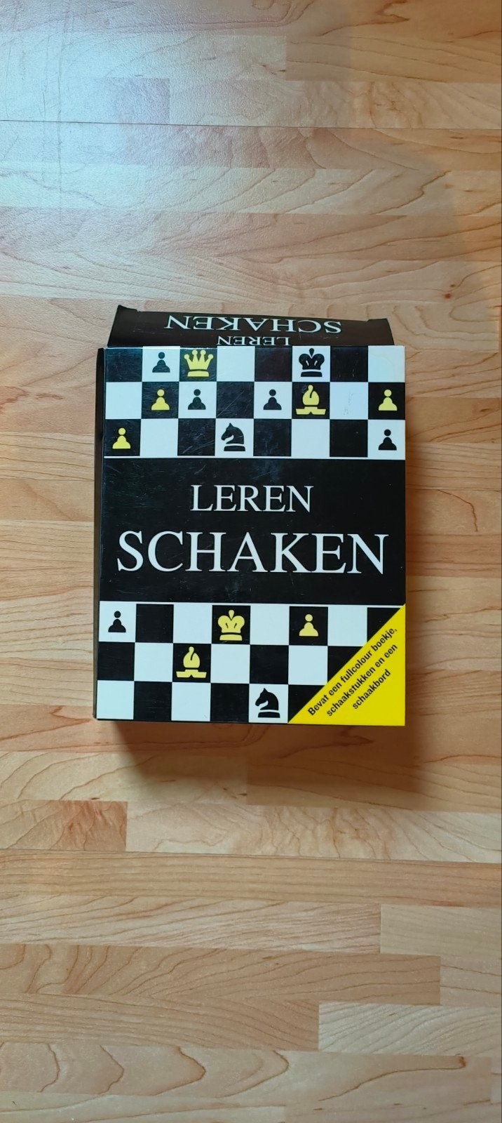 set leren schaken met boek en toebehoren, Hobby en Vrije tijd, Ophalen of Verzenden, Schaken