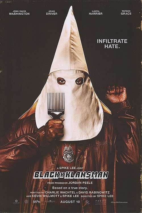 Originele filmposter Black Klansman (2018), Ophalen of Verzenden, Zo goed als nieuw, Film en Tv