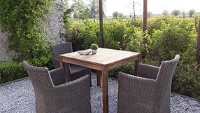 3 tuinzetels, Jardin & Terrasse, Chaises de jardin, Enlèvement, Utilisé, Rotin
