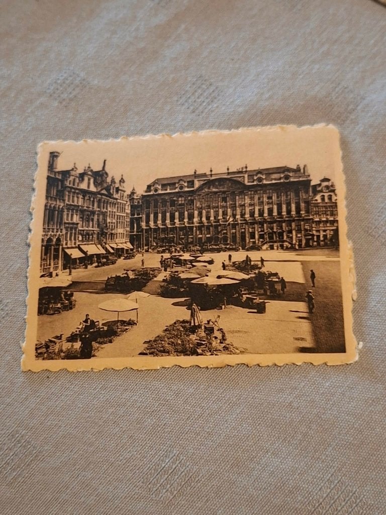 Prentje/Chromo : Brussel / Grote Markt, Verzamelen, Gebruikt, Ophalen of Verzenden, 1940 tot 1960, Prent