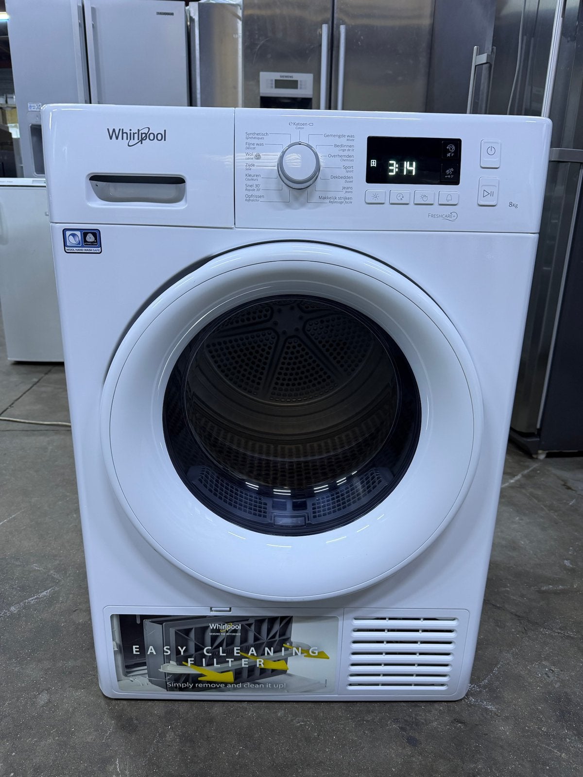 Droogkast Whirlpool A+++ 8 Kg met GARANTIE, Elektronische apparatuur, Ophalen of Verzenden, Zo goed als nieuw, Luchtafvoer