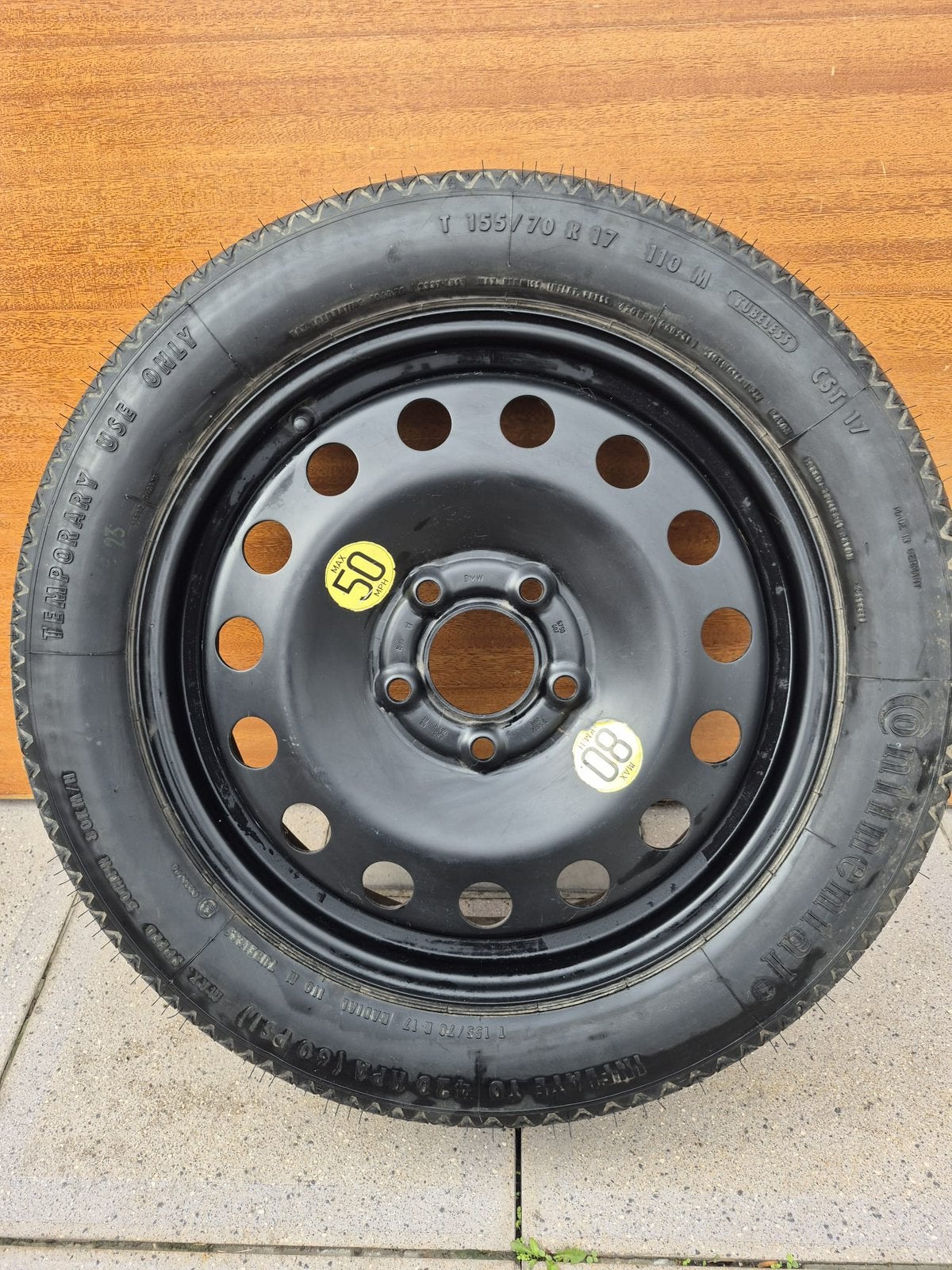 155/70/17 Reserveband bmw 3 series, Autos : Divers, Remorques Pièces, Enlèvement, Neuf