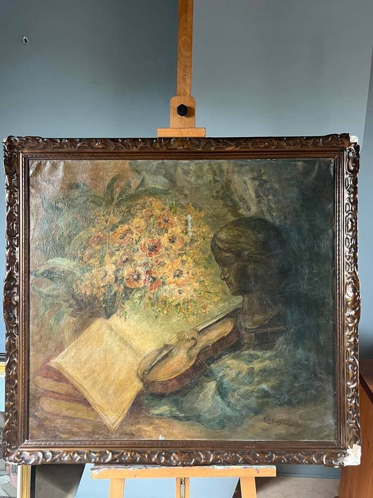 Stilleven viool, Ophalen