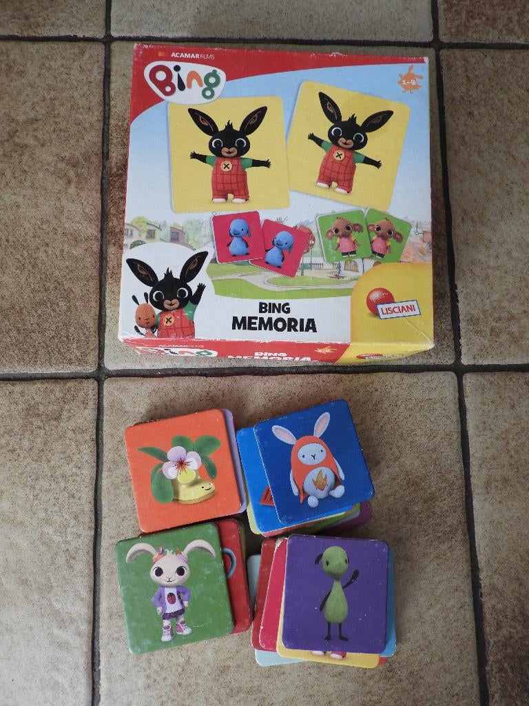 bing memorie, Hobby en Vrije tijd, Een of twee spelers, Ophalen of Verzenden, Gebruikt