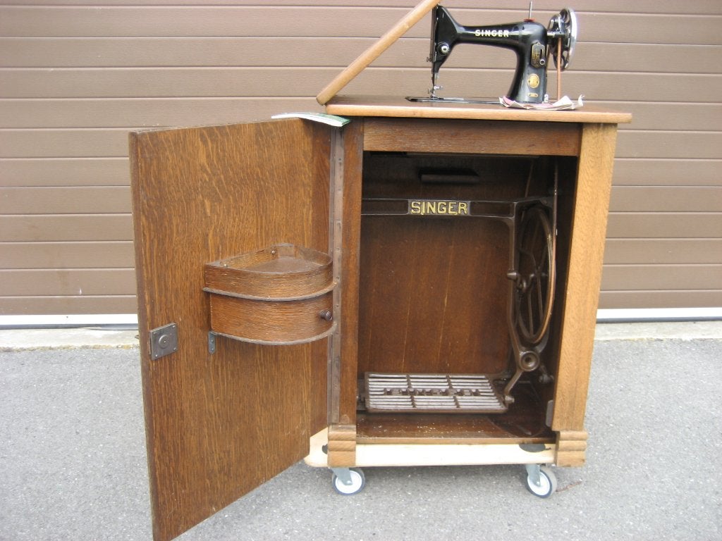 Antieken Naaimachine Singer, Antiek en Kunst, Ophalen