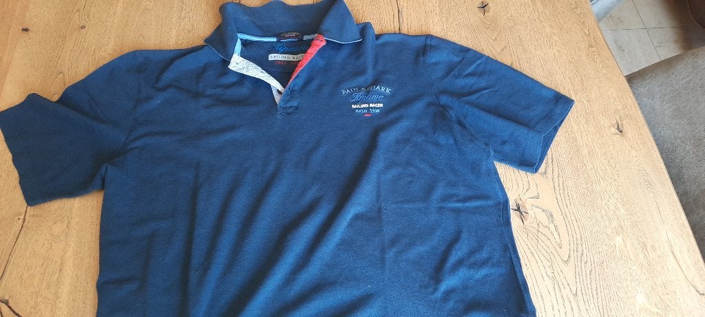 Polo Paul & Shark, Enlèvement ou Envoi, Bleu, Paul & Shark, Taille 52/54 (L)