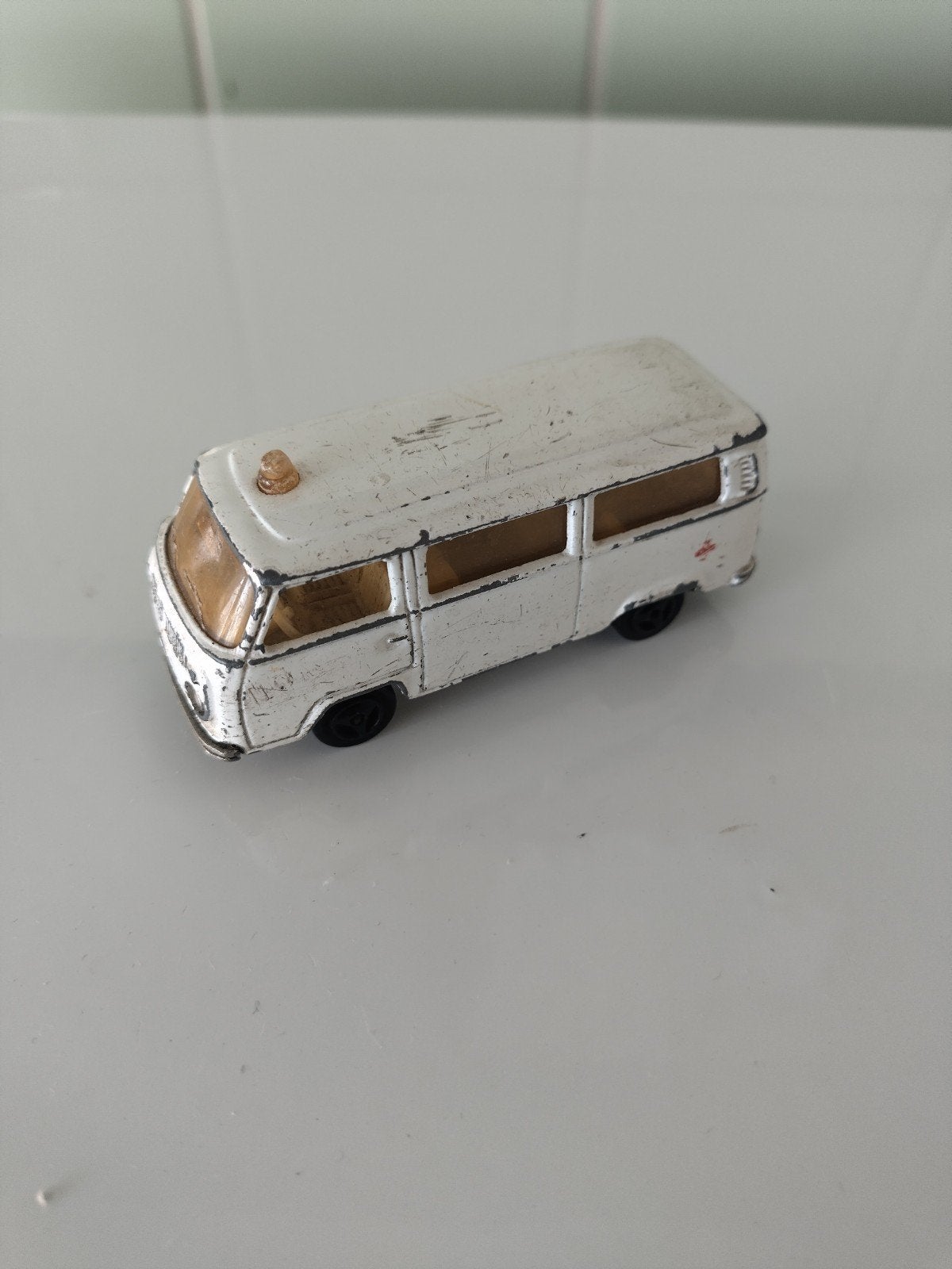 Vintage Majorette Fourgon VW AFHALING LEES BESCHRIJVING, Enlèvement, Utilisé, Voiture, Majorette