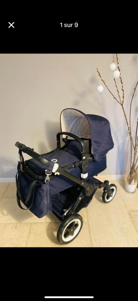 Poussette tout terrain Bugaboo bleu marine, Enfants & Bébés, Poussettes & Combinaisons, Poussette combi, Avec nacelle, Bugaboo