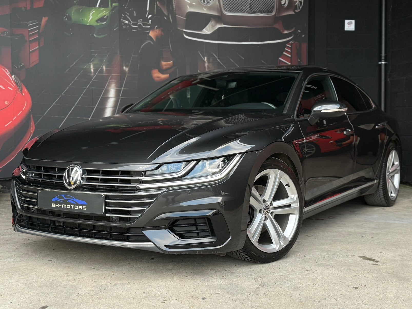 Volkswagen Arteon 2.0 TSI R-line DSG, Autos, Volkswagen, Argent ou Gris, Entreprise, Alcantara, Noir