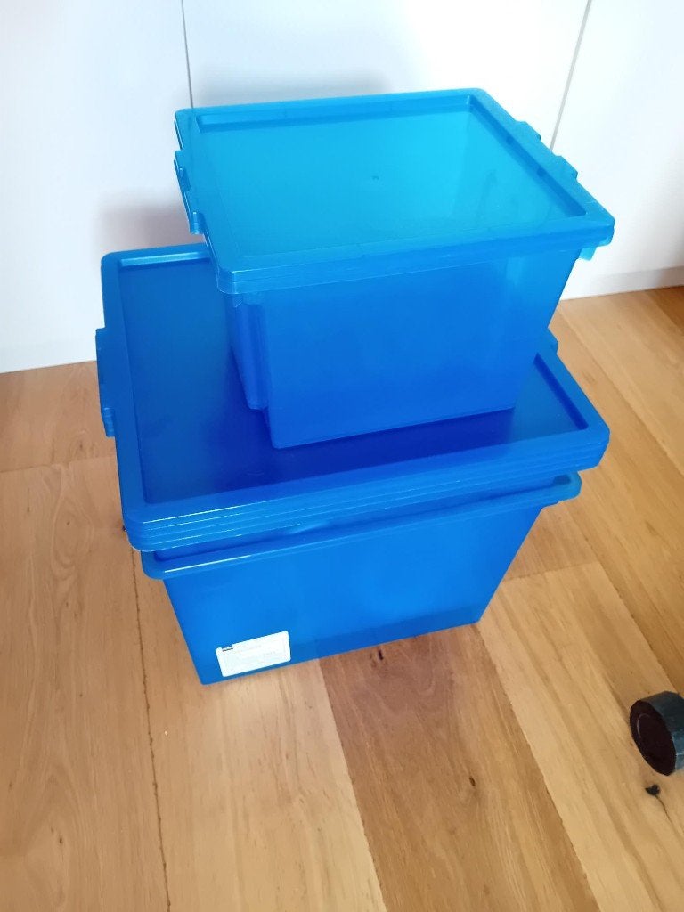 4 Boites de rangement, Moins de 35 cm, Comme neuf, Enlèvement, Moins de 40 cm