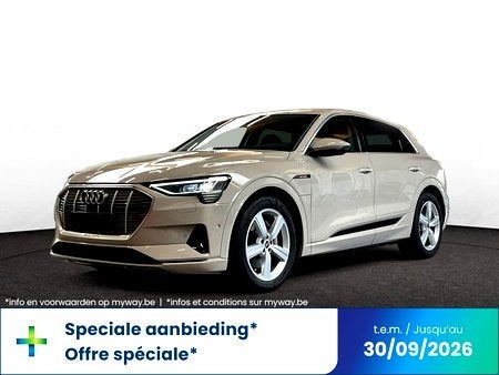Audi e-tron Advanced 55 quattro 408 PK / Leder / ACC / Apple, Automaat, Elektrisch, SUV of Terreinwagen, Zilver of Grijs