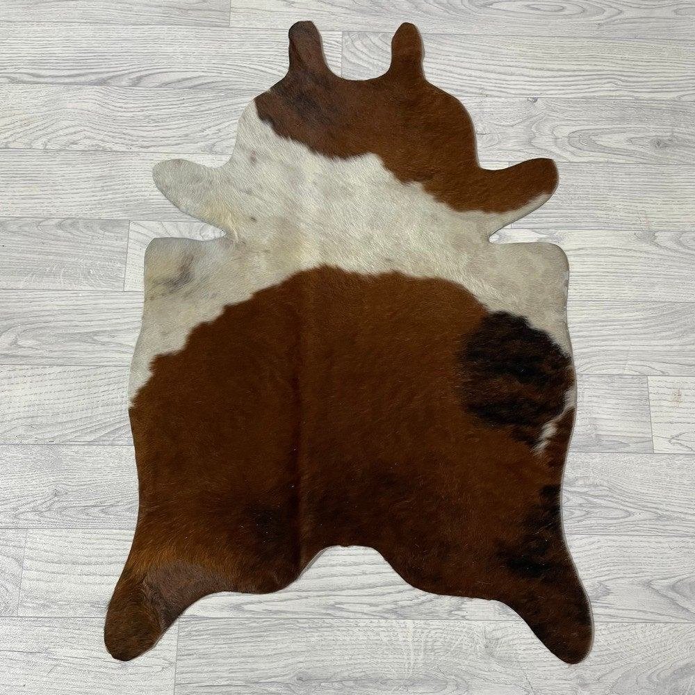 Mini koeienhuid bruin wit zwart 90x60cm #416 | Lederstore, Meerkleurig, Wandkleed, Nieuw, Ophalen of Verzenden