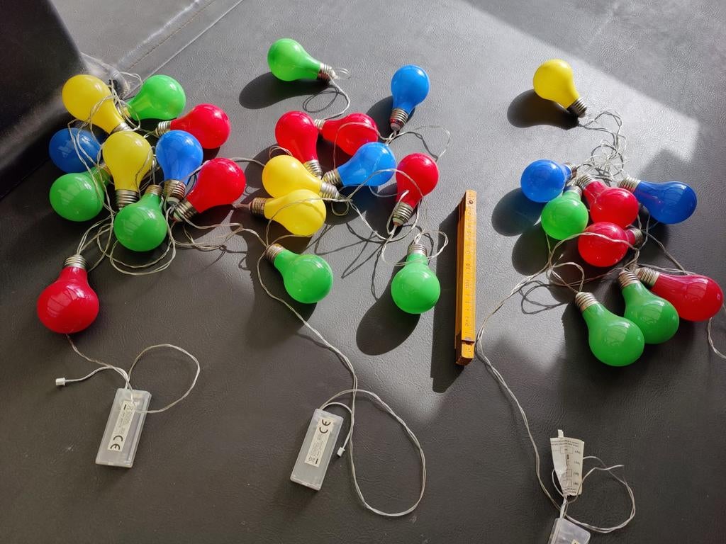 Drie sets lampen op batterijen. Batterijen niet inbegrepen, Enlèvement ou Envoi