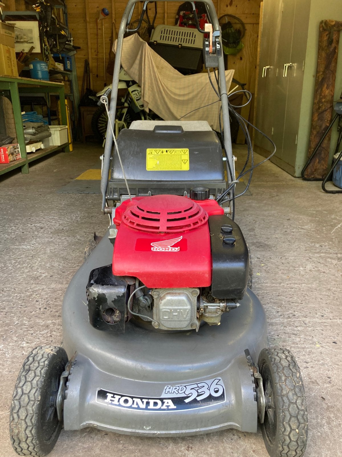 Honda HRD 536, Enlèvement, Utilisé