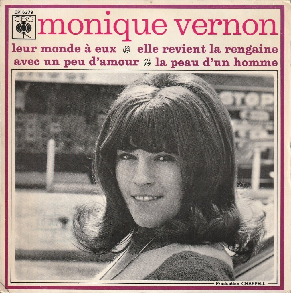 Monique Vernon - Leur monde à eux + 3 autres, 7 inch, Utilisé, Pop, EP
