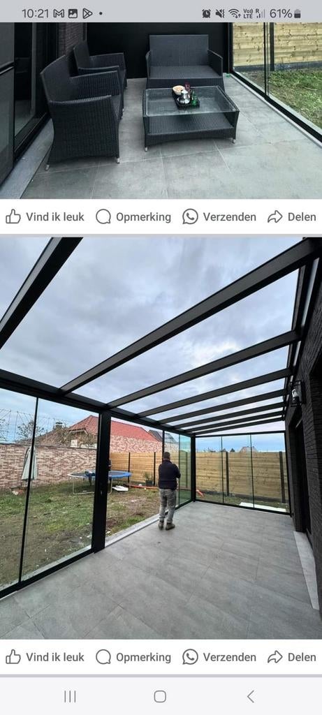 Veranda te koop, Jardin & Terrasse, Verrières, Véranda, Enlèvement ou Envoi