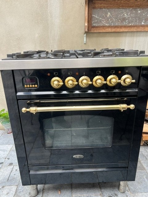 Boretti gasfornuis 70 cm, Ophalen, Gebruikt, Hete lucht, 60 cm of meer